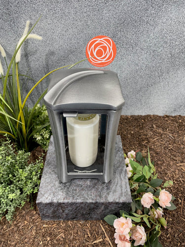 Grablampe Aluminium mit schlichter Applikation